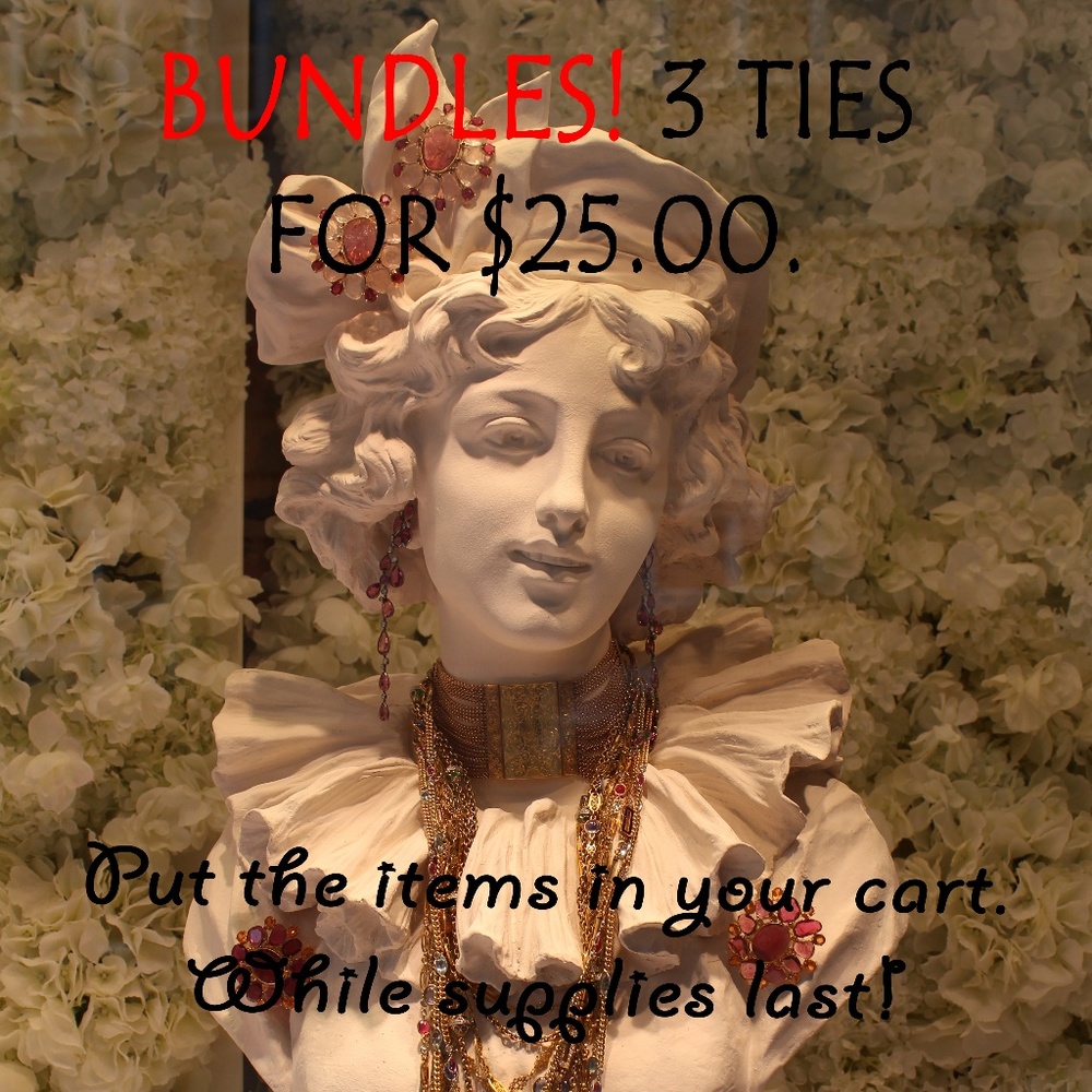 Bundles on men's ties